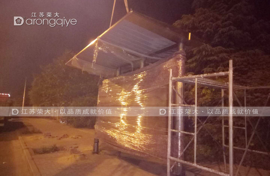 廣東候車(chē)亭安裝圖